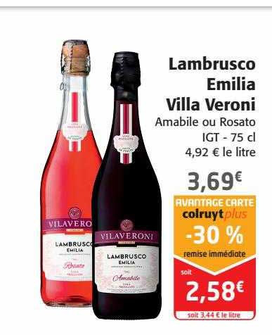 lambrusco émilia villa veroni