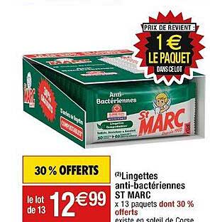 lingettes anti-bactériennes st marc