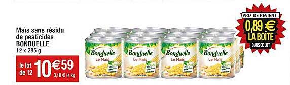 Maïs Sans Résidu De Pesticides Bonduelle