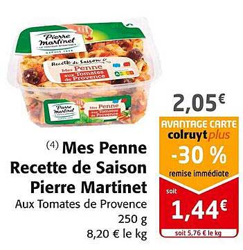mes penne recette de saison pierre martinet