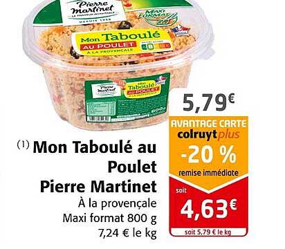 mon taboulé au poulet pierre martinet