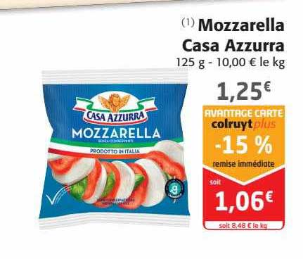 mozzarella casa azzurra