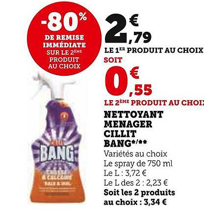 nettoyant ménager cillit bang