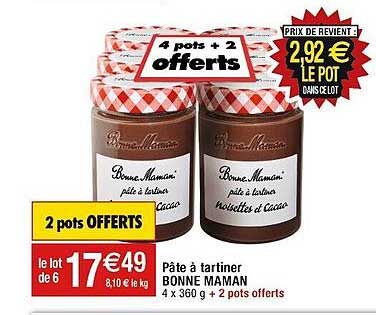 pâte à tartiner bonne maman