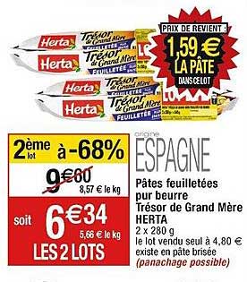 Pâtes Feuilletées Pur Beurre Trésor De Grand Mère Herta