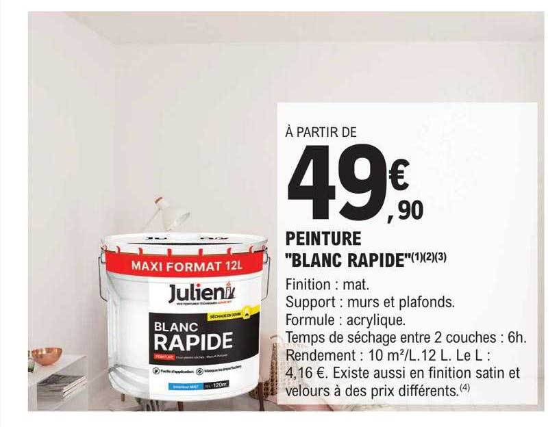 Peinture "blanc Rapide" Julien