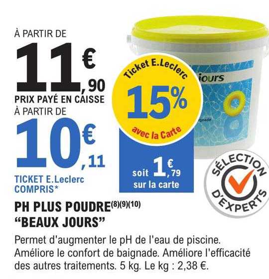 ph plus poudre "beaux jours"