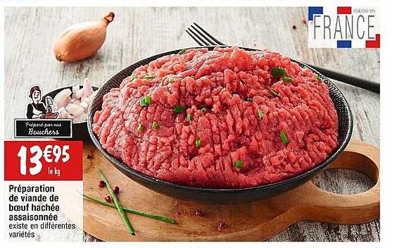 Préparation De Viande De Bœuf Hachée Assaisonnée