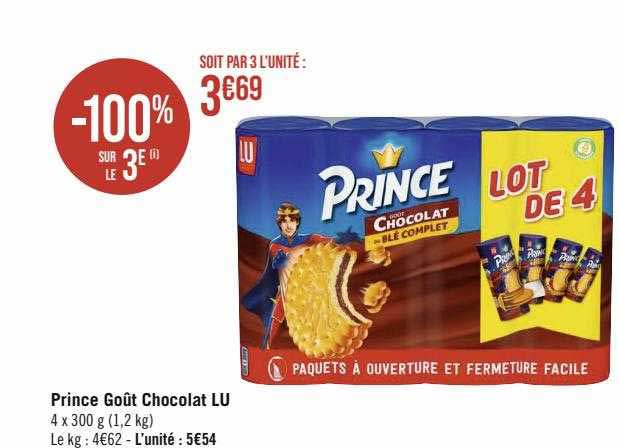 Prince Goût Chocolat Lu