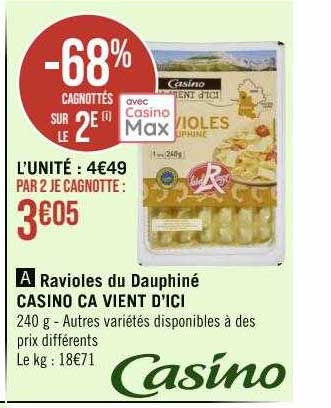 ravioles du dauphiné casino ça vient d'ici