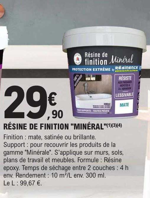 résine de finition "minéral"