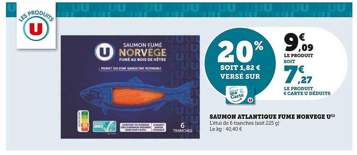 Saumon Atlantique Fumé Norvège U