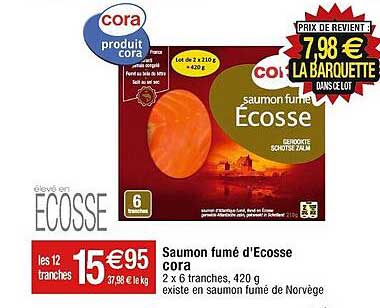 saumon fumé d'écosse cora