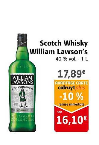 scotch whisky william lawson's 40% vol.