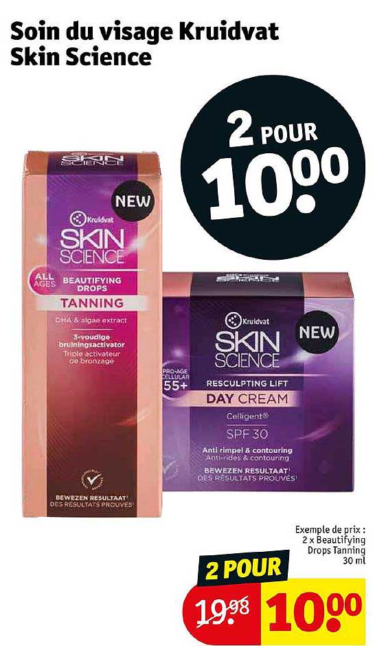 soin du visage kruidvat skin science
