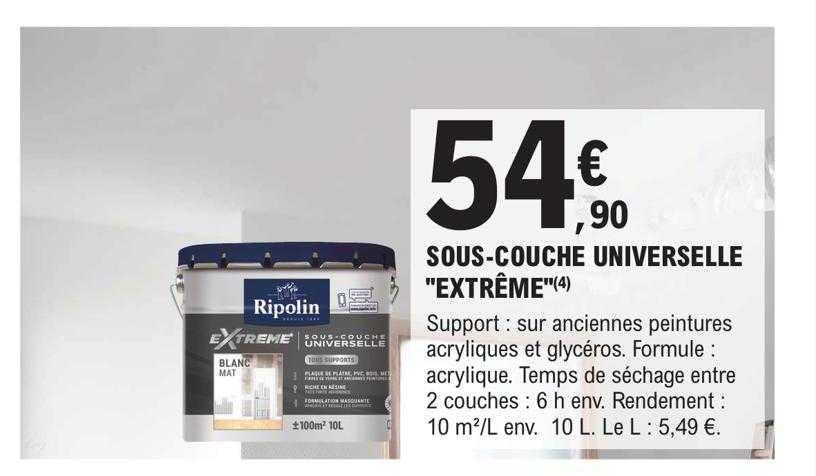 sous-couche universelle "extrême" ripolin