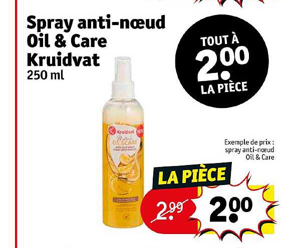 spray anti-nœud oil & care kruidvat