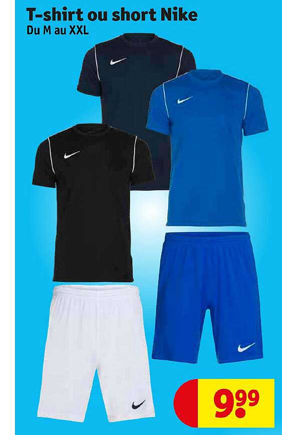 t-shirt ou short nike