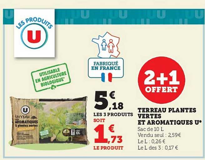 Terreau Plantes Vertes Et Aromatiques U
