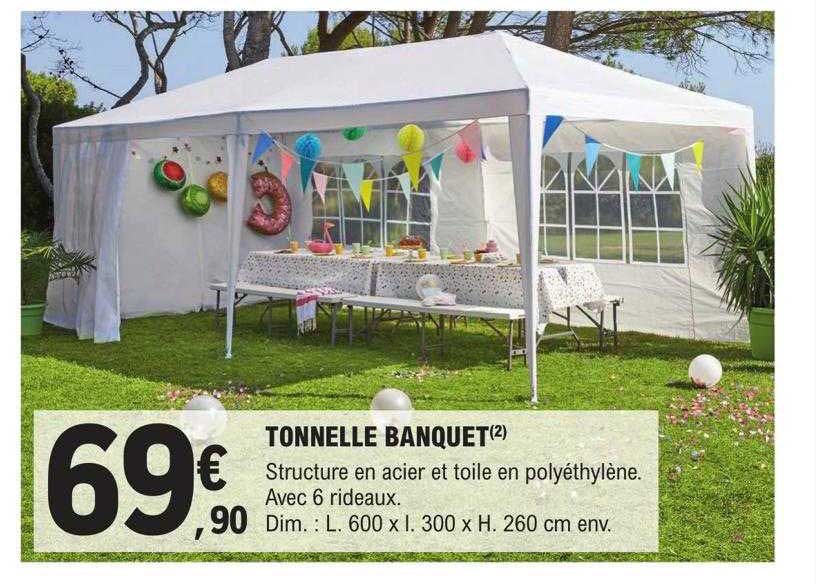 tonnelle banquet