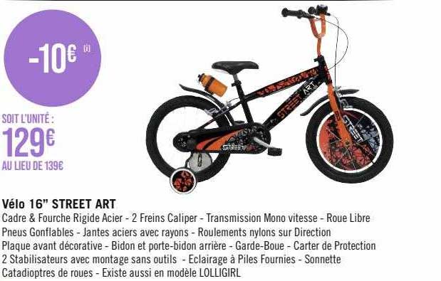 vélo 16" street art