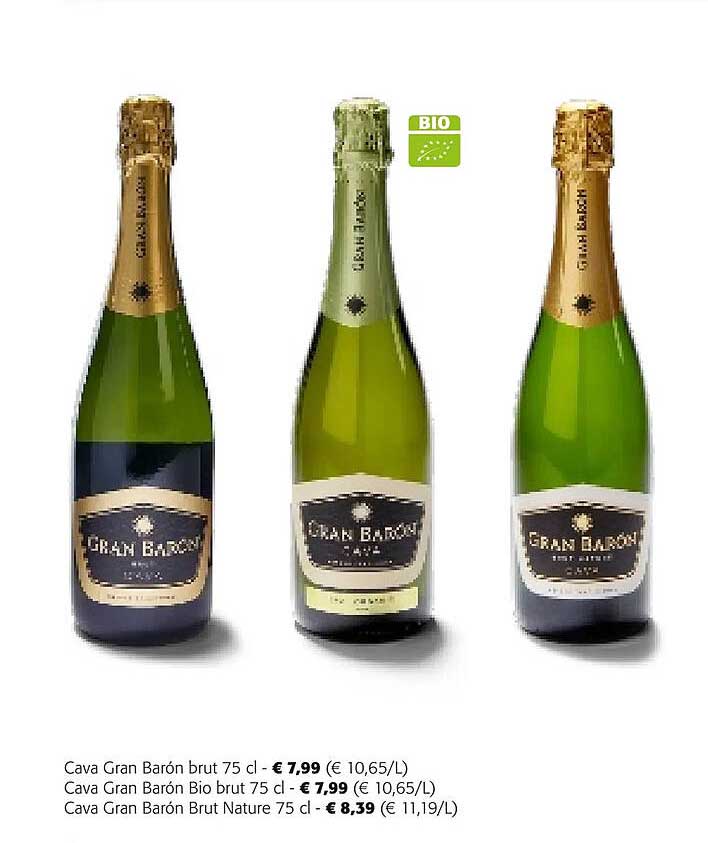 cava gran barón brut, cava gran barón bio brut, cava gran barón brut nature