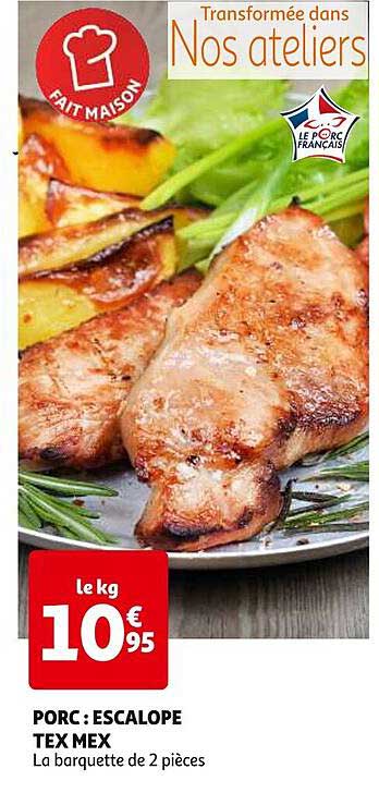porc : escalope tex mex
