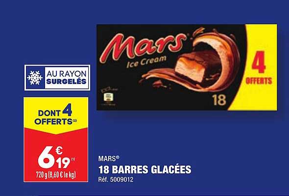 18 Barres Glacées Mars