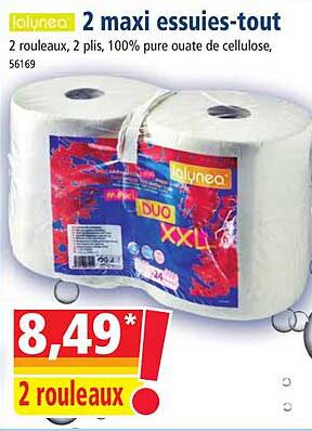 2 maxi essuie-tout lalynea