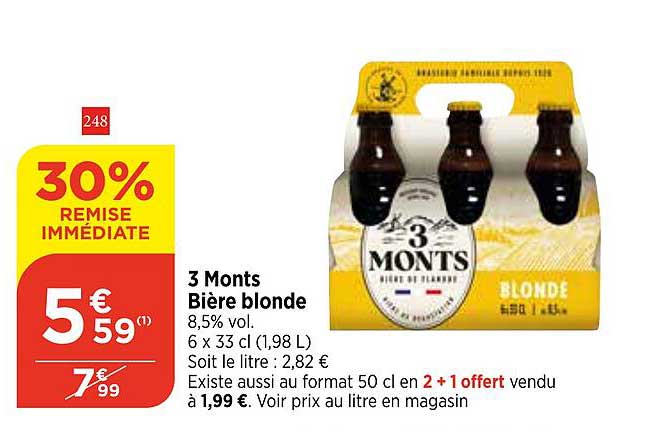 3 monts bière blonde