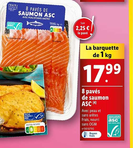 8 Pavés De Saumon