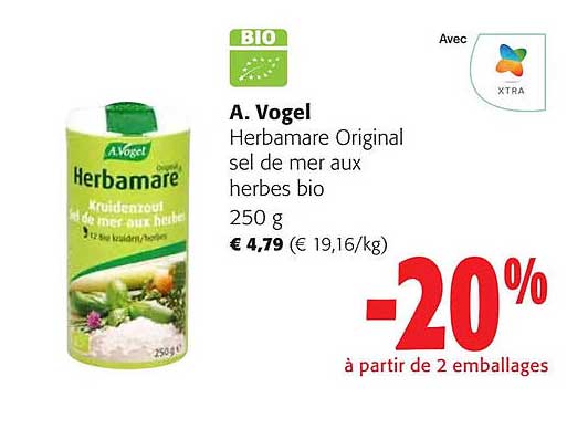 a. vogel herbamare original sel de mer aux herbes bio