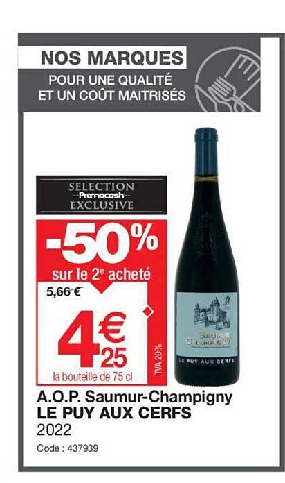 a.o.p. saumur-champigny le puy aux cerfs