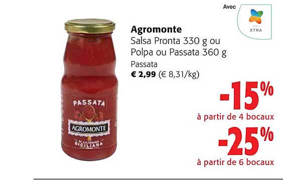 Agromonte Salsa Pronta Ou Polpa Ou Passata