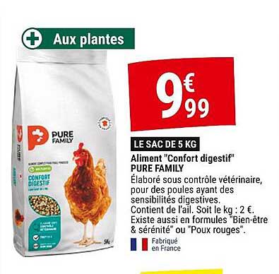 aliment "confort digestif" pure family