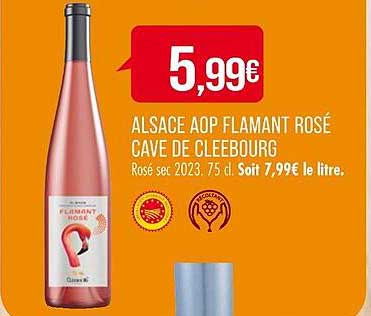 alsace aop flamant rosé cave de cleebourg