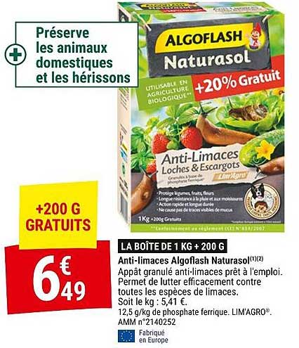 anti-limaces algoflash naturasol
