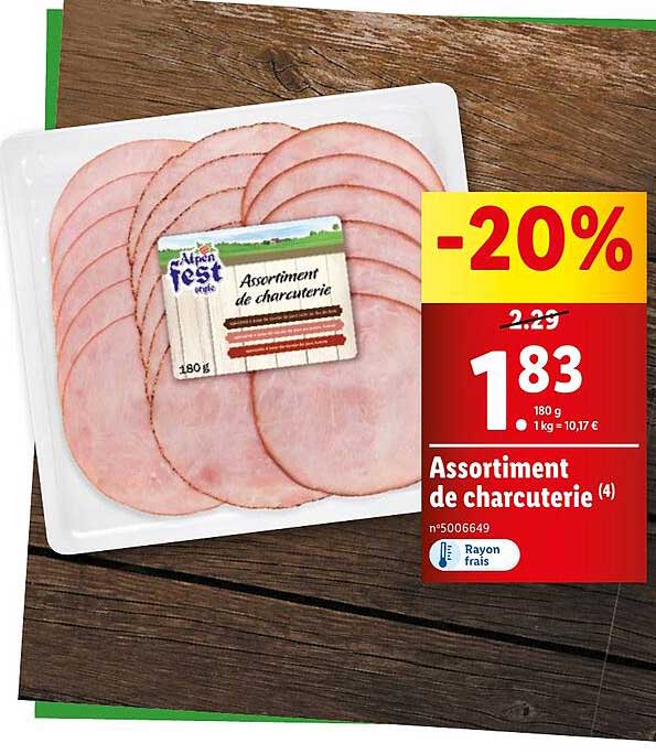 assortiment de charcuterie alpen fest style