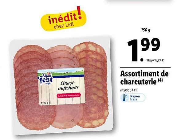 assortiment de charcuterie alpen fest style