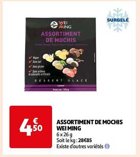 assortiment de mochis wei ming