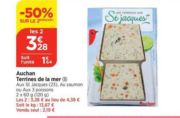 Auchan Terrines De La Mer
