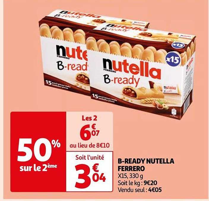 b-ready nutella ferrero