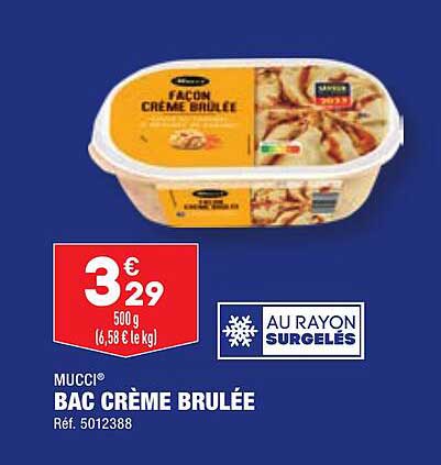 bac crème brulée mucci