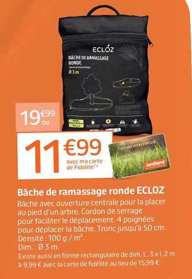 Bâche De Ramassage Ronde Ecloz