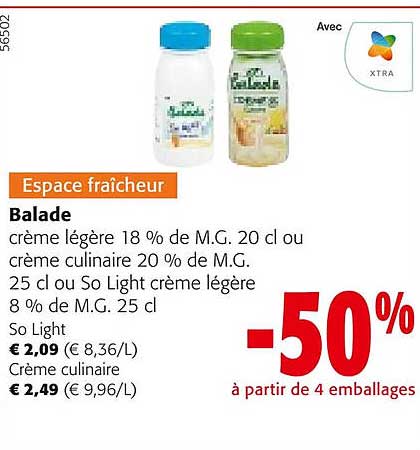 Balade Crème Légère Ou Crème Culinarie