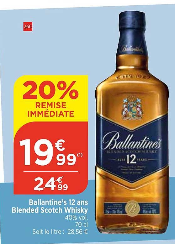 ballantine's 12 ans blended scotch whisky 40% vol