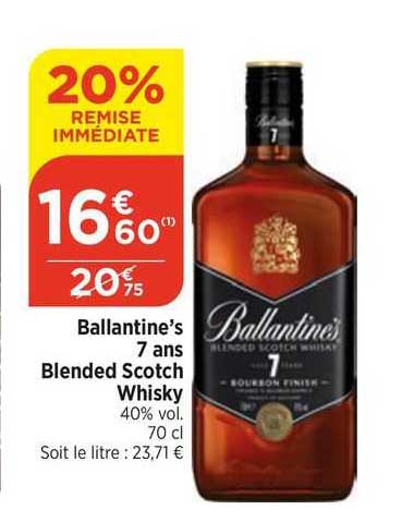 ballantine's 7 ans blended scotch whisky