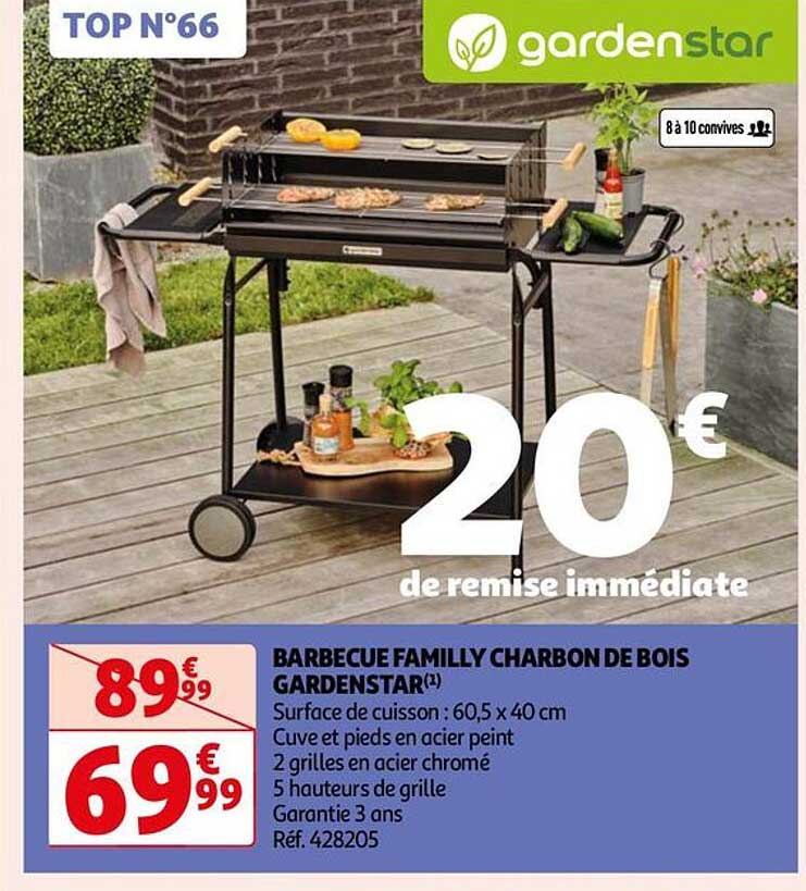 Barbecue Family Charbon De Bois Gardenstar