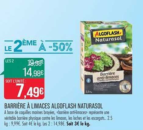 barrière à limaces algoflash naturasol