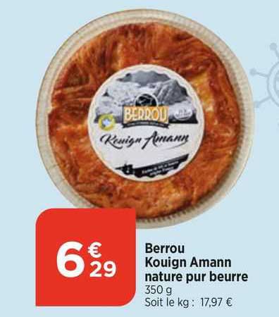 berrou kouign amann nature pur beurre